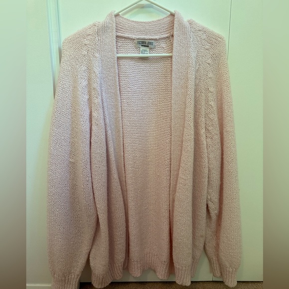 SOLD - Victoria Jones Knit Sweater Pink - Picture 1 of 2